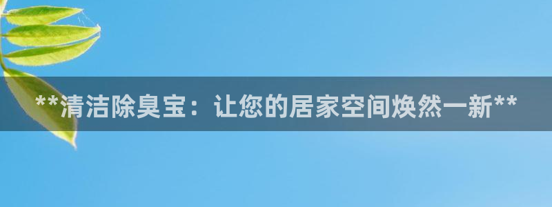 尊龙专访视频：**清洁除臭宝：让您的居家空间焕然一新**