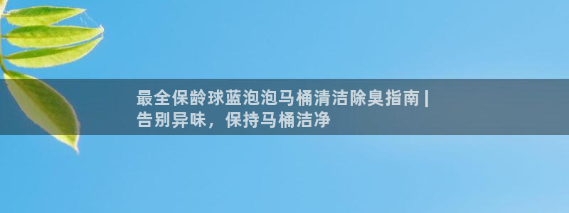 尊龙d88ag旗舰厅：最全保龄球蓝泡泡马桶清洁除臭指南 